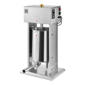VEVOR Electric Sausage Stuffer, 25 LBS / 12 L Vertical Meat Stuffer, Stepless Speed Control and Foot Pedal