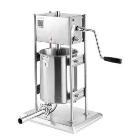 VEVOR Manual Sausage Stuffer, 22 LBS / 10 L Vertical Meat Stuffer, Dual-Speed Sausage Casing Meat Filling Machine