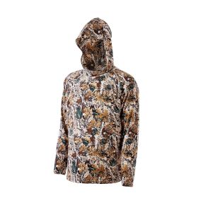 VEVOR Camo Hoodie, Small Size, Men Pullover Hooded Sweatshirt, Moisture Wicking & Breathable, Quick-dry, Hiking Fishing Shirt with Hood