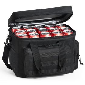 VEVOR Cooler Bag, 20L Insulated Lunch Bag with Molle Design and Multi-pocket, 600D Cooler Lunch Box with Removable Storage Bags