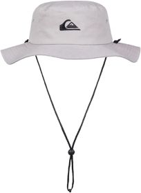 Quiksilver Men's Bushmaster Sun Protection Floppy Visor Bucket Hat (Color: Steeple Grey, size: xl)