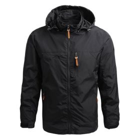 Men Windbreaker Military Field Jackets Outerwear Mens Winter Autumn Waterproof Flight Pilot Coat Hoodie Men Hunting Army Clothes (Color: Negro, size: xl)