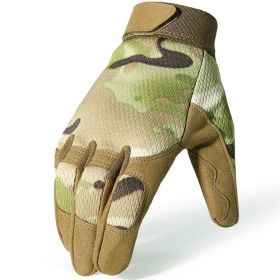 Tactical Gloves Camo Military Army Cycling Glove Sport Climbing Paintball Shooting Hunting Riding Ski Full Finger Mittens Men (Color: A9 Multicam, size: xl)